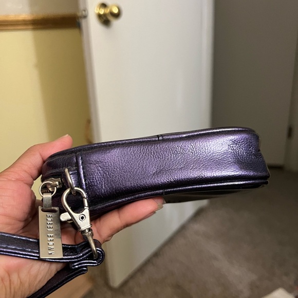 BOBBI BROWN mini wristlet dark blue pouch and white beaded coin porch. - Picture 8 of 16